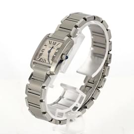 Cartier-Cartier Tank Francaise SM W51008Q3 Stainless Steel Wristwatch-Other