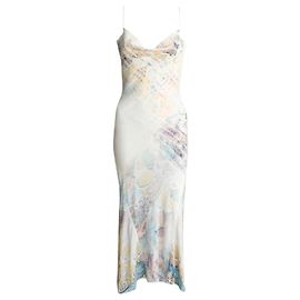Roberto Cavalli Vestidos Crema
