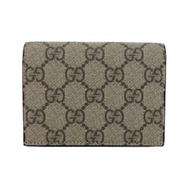 Gucci-Gucci 476050 K9GXT Bi-Fold Wallet-Red,Beige