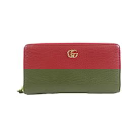Gucci-Gucci Petit Marmont 456117 CAO0G Long Wallet-Red