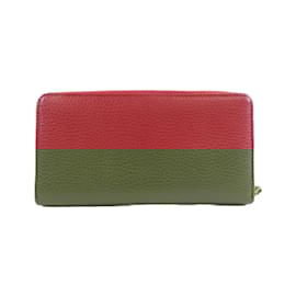 Gucci-Gucci Petit Marmont 456117 CAO0G Long Wallet-Red