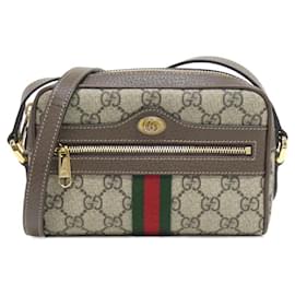 Gucci-Gucci Ophidia 735591 Shoulder Bag-Brown,Beige