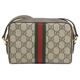 Gucci-Gucci Ophidia 735591 Shoulder Bag-Brown,Beige