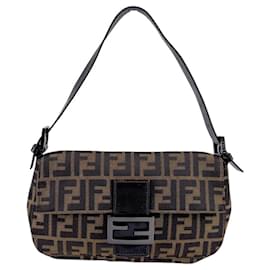 Fendi-Sac à main Fendi Zucca-Marron