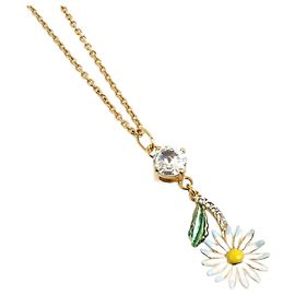 Collana Miu Miu in oro e multicolore Multicolore D'oro