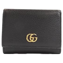 Gucci-Gucci Petit Marmont 474746 CAO0G Wallet-Black