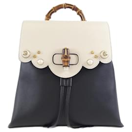 Gucci-Gucci 476449 Backpack-Black,White
