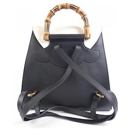 Gucci-Gucci 476449 Backpack-Black,White