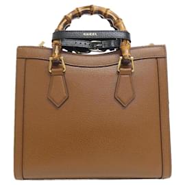 Gucci-Gucci DIANA Handbag-Brown