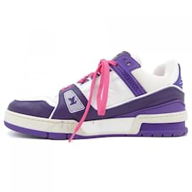 Louis Vuitton-Tênis roxos e brancos da Louis Vuitton-Branco,Roxo