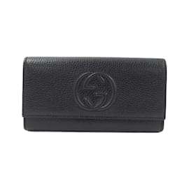 Gucci-Gucci 598206 A7M0G Long Wallet-Black