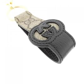 Gucci-Gucci 701432 K9GSG Keyring-Brown,Black,Beige
