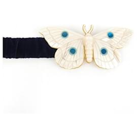 Gucci-Gucci Standard Belt-Beige,Navy blue