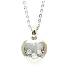 Collar en forma de corazón Happy Diamond de Chopard Plata