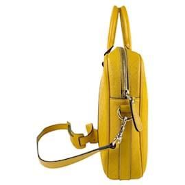 Gucci-Gucci Yellow Leather Handbag-Yellow