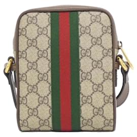 Gucci-Gucci Ophidia 598127 96IWT Shoulder Bag-Brown,Beige