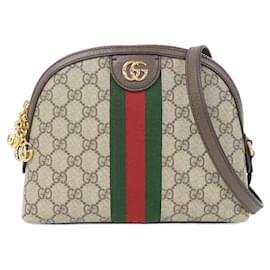 Gucci-Gucci Ophidia 735395 K05NG Shoulder Bag-Brown,Beige