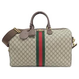 Gucci-Gucci Savoy 547953 9C2ST Boston Bag-Brown,Beige