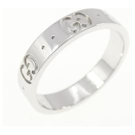Gucci-Gucci Icon Ring in White Gold-Golden