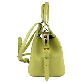 Céline-Celine Leather Handbag in Green and Yellow-Green,Yellow
