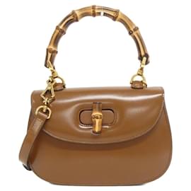 Gucci-Gucci Bamboo 1947 Handbag-Brown