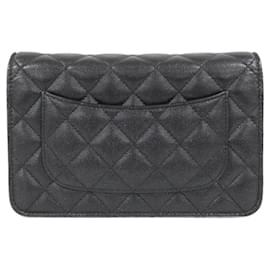 Chanel-Chanel Timeless Classic 33814 Chain Wallet-Black