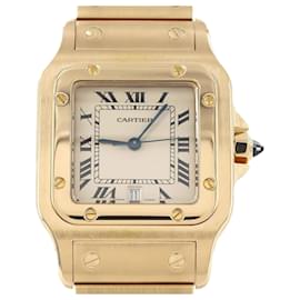 Cartier-Cartier Santos Galbe LM YG W20009C5 Quartz Wristwatch-Other