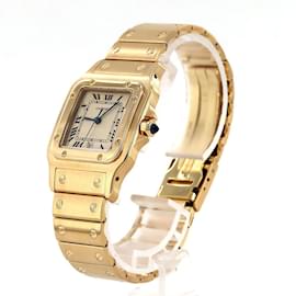 Cartier-Cartier Santos Galbe LM YG W20009C5 Quartz Wristwatch-Other