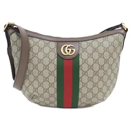 Gucci-Gucci Ophidia 598125 9IK3T Shoulder Bag-Brown,Beige