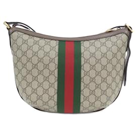Gucci-Gucci Ophidia 598125 9IK3T Shoulder Bag-Brown,Beige