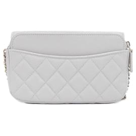 Chanel-Chanel Timeless Classic AP2096 Phone Case-Grey