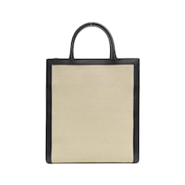 Céline-Celine Small Vertical Cabas Handbag-Black,Cream