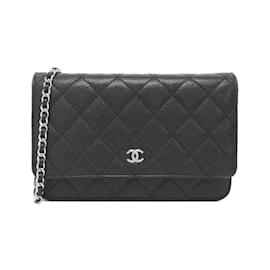 Chanel-Chanel Timeless Classic AP0250 Chain Wallet-Black