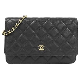 Chanel-Chanel Timeless Classic AP0250 Chain Wallet-Black