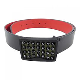 Christian Louboutin-Christian Louboutin Black Standard Belt-Black