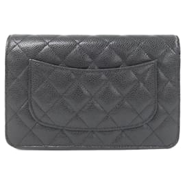 Chanel-Chanel Timeless Classic AP0250 Chain Wallet-Black,Dark red