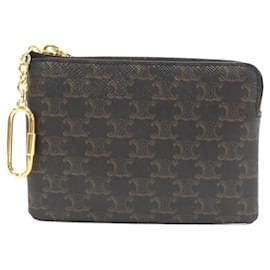 Céline-Celine 10C662BTA Coin & Key Case-Black