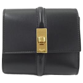 Céline-Celine Small Wallet 16 10F523CQ7-Black