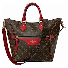 Louis Vuitton-Bolsa Louis Vuitton Monogram Tournelle PM M44027-Marrom,Vermelho,Fuschia