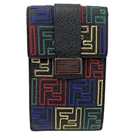 Fendi-Pochette porte-téléphone Fendi-Noir,Multicolore