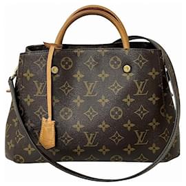 Louis Vuitton-Bolsa Louis Vuitton Monogram Montaigne BB-Marrom