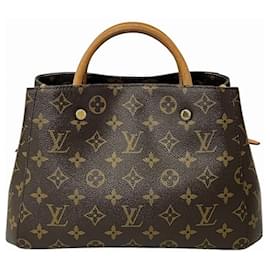 Louis Vuitton-Bolsa Louis Vuitton Monogram Montaigne BB-Marrom