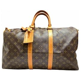 Louis Vuitton-Bolsa Keepall 45 Monograma Louis Vuitton-Marrom,Monograma