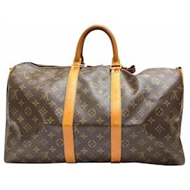 Louis Vuitton-Louis Vuitton Monogram Keepall 45 Bag-Brown,Monogram