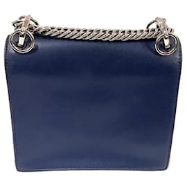 Fendi-Sac à épaule Mini Canyon de Fendi-Bleu