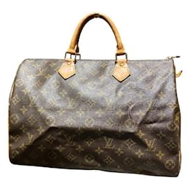 Louis Vuitton-Bolsa Louis Vuitton Monogram Speedy 35-Marrom,Monograma