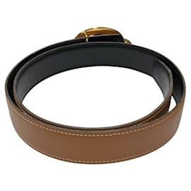 Hermès-Hermes Choune d'Ancre Reversible Belt-Brown,Black
