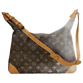 Louis Vuitton-Bolsa de Ombro Boulogne M51260 Monograma Louis Vuitton-Marrom,Monograma