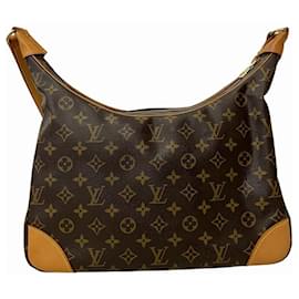 Louis Vuitton-Bolsa de Ombro Boulogne M51260 Monograma Louis Vuitton-Marrom,Monograma