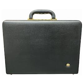 Alfred Dunhill-Dunhill Black Leather Attaché Case-Black